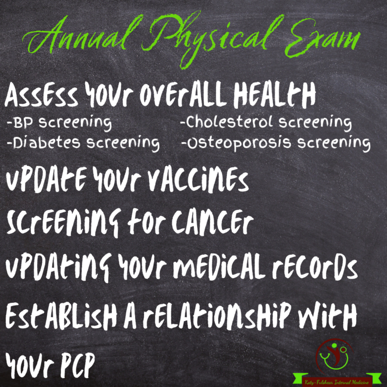 Annual physical exam